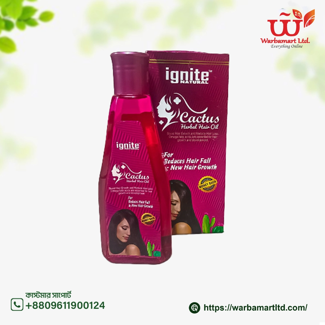 17.17.17 ignite Cactus Herbal Hair Oil 200ml - Image 1