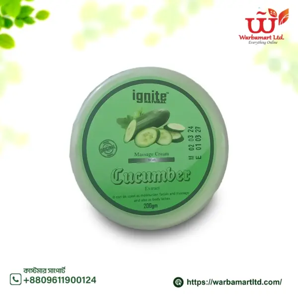Ignite Massage Cream With Cucumber 200gm (Copy)