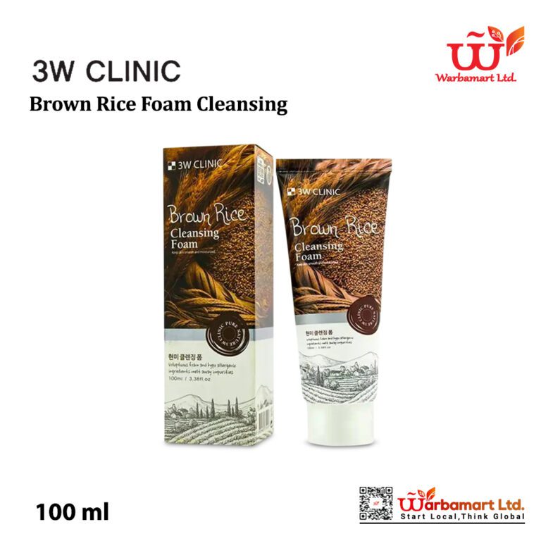 3W Clinic Brown Rice Foam Cleansing