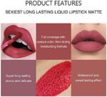 Handaiyan 12 Color Matte Liquid Lipstick Set Long-Lasting Waterproof Proof Set B - Image 6
