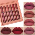 HANDAIYAN 6 Colors Long Waterproof Lipsticks Non-Stick Cup Lipgloss set A - Image 5