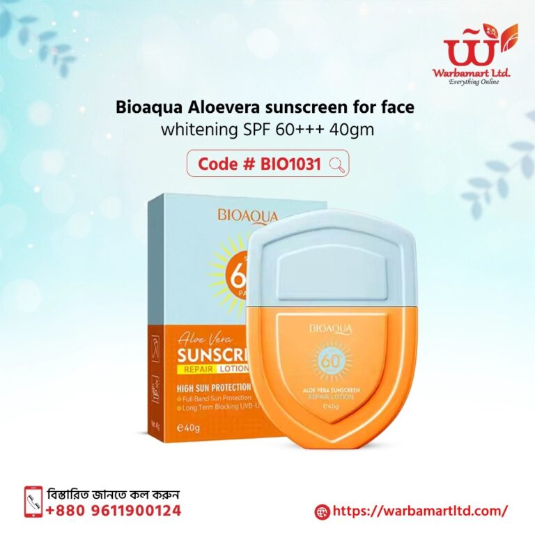 Bioaqua Aloevera sunscreen for face whitening SPF 60+++ 40gm