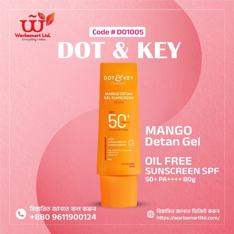 Dot & Key Mango Detan Gel Oil Free Sunscreen SPF 50+ PA+++ 80g